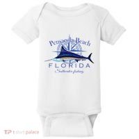 Pensacola Beach Florida Sailfish Billfish Saltwater Fishing Baby Bodysuit thumb 0