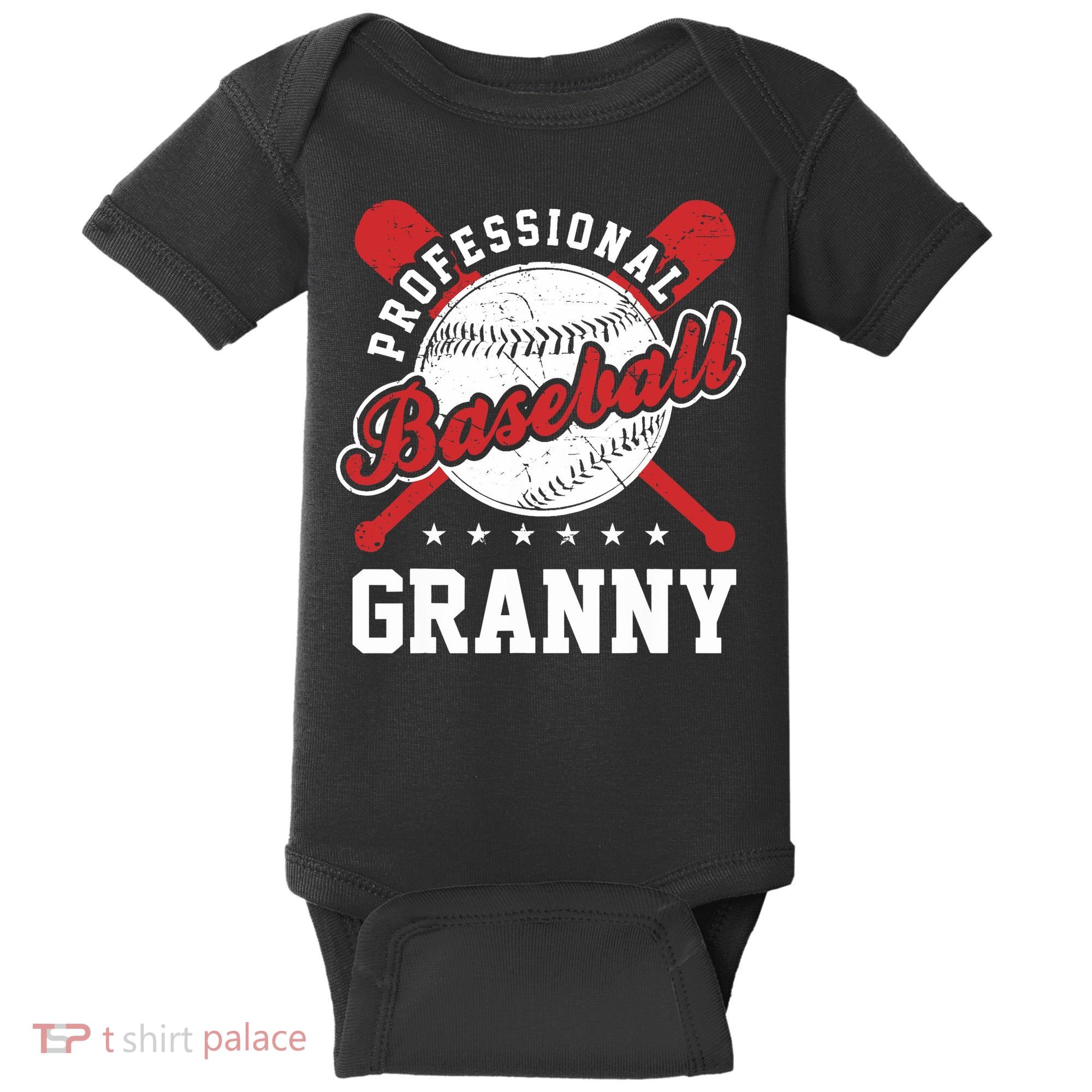 Professional Baseball Granny Team Sport Baby Bodysuit