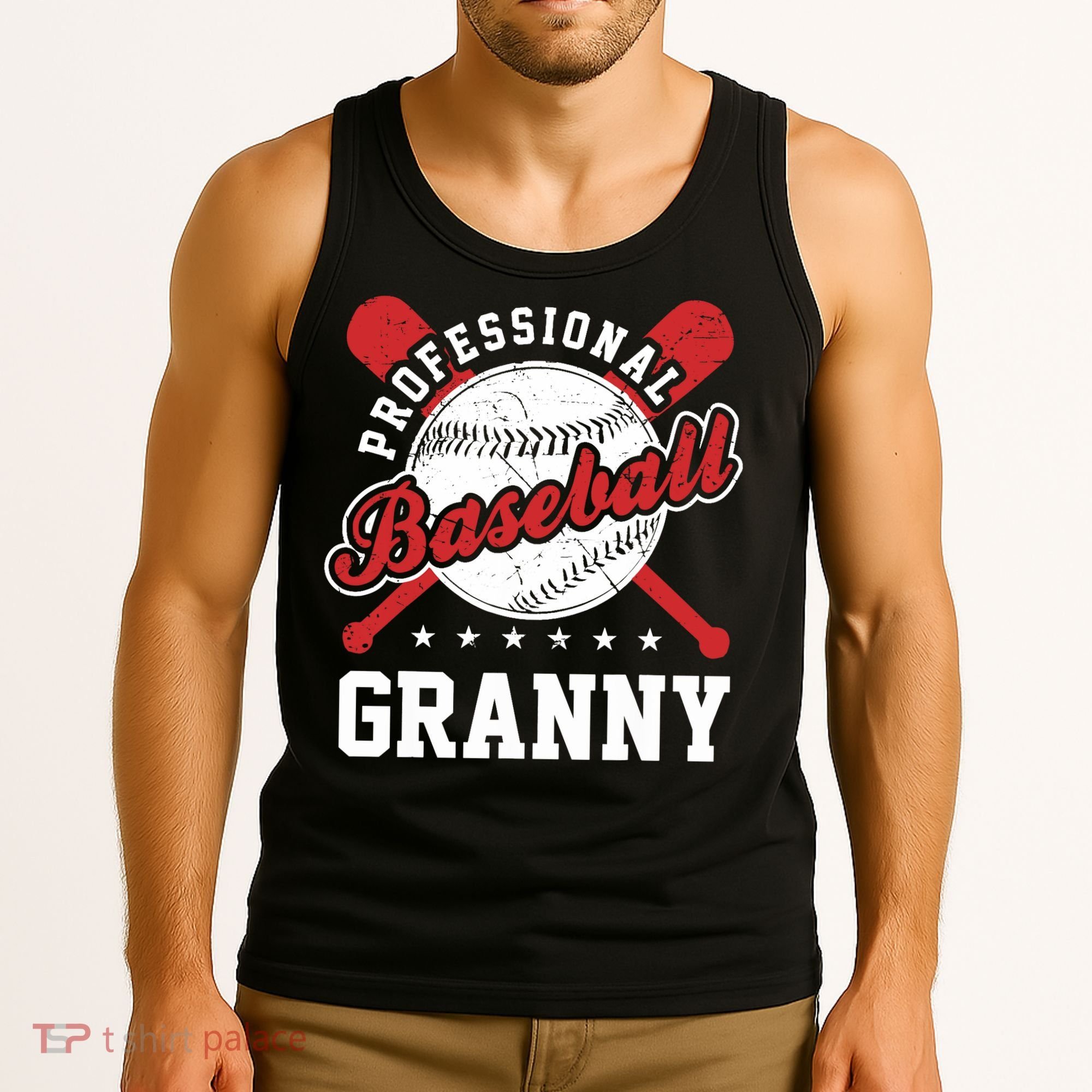 Professional Baseball Granny Team Sport Tank Top
