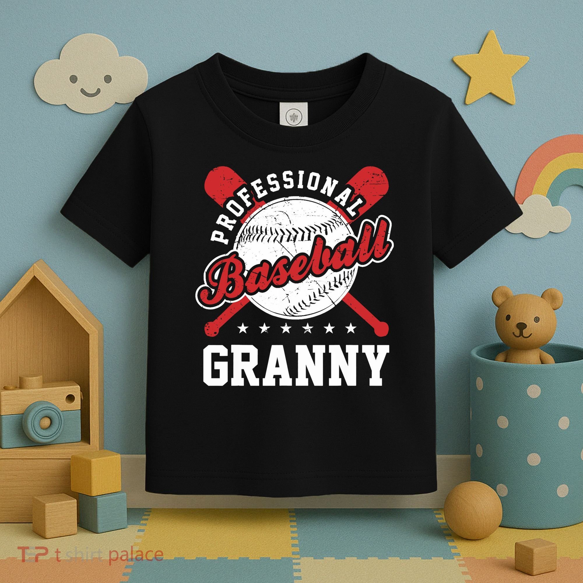 Professional Baseball Granny Team Sport Toddler T-Shirt