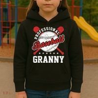 Professional Baseball Granny Team Sport Kids Hoodie thumb 3