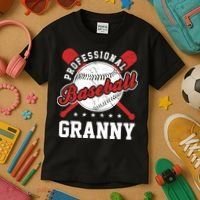 Professional Baseball Granny Team Sport Kids T-Shirt thumb 3
