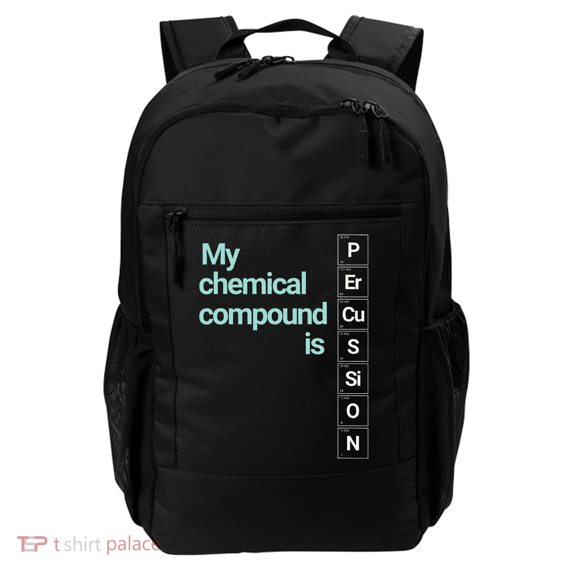 Percussion Band Geek My Chemical Compound Backpack