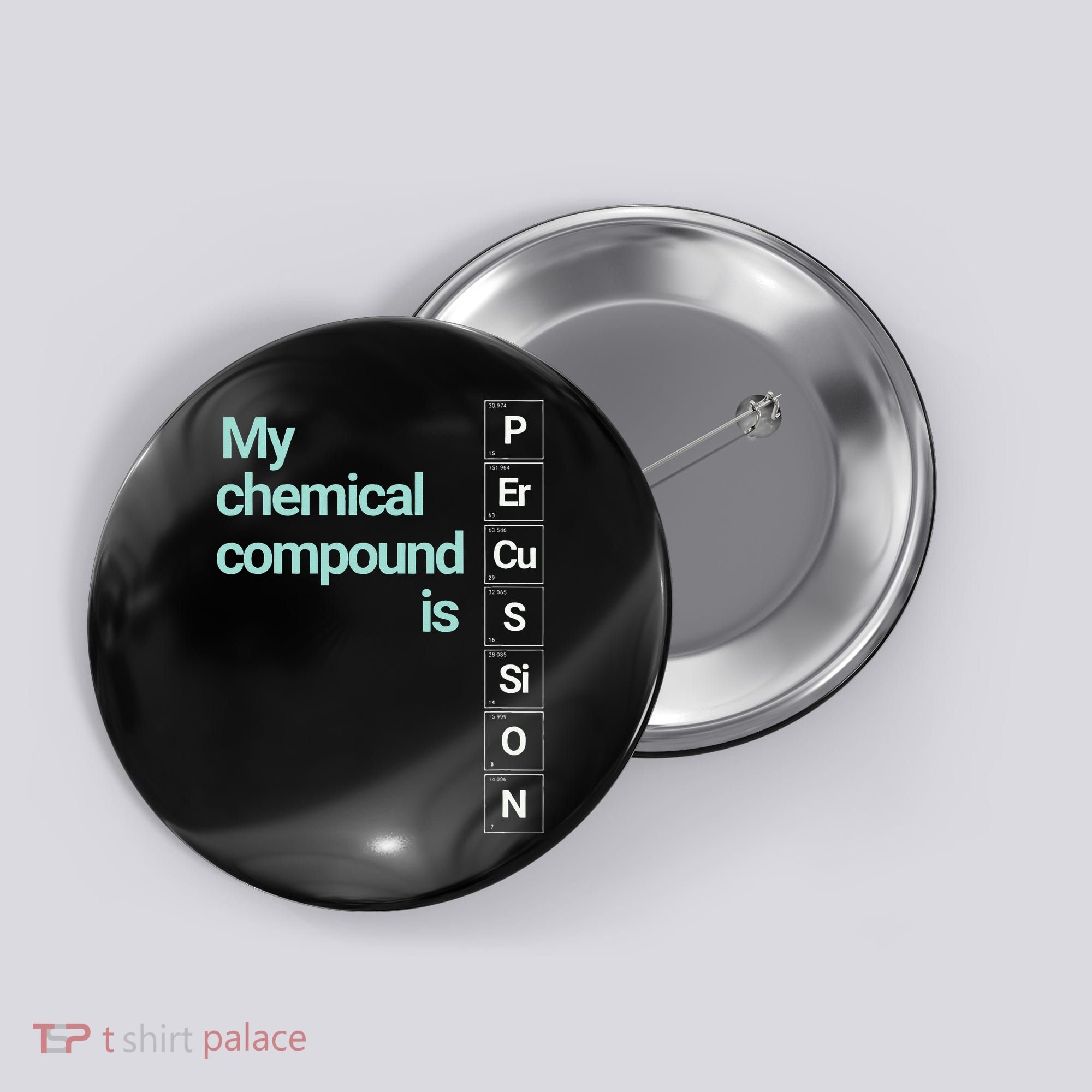 Percussion Band Geek My Chemical Compound Button