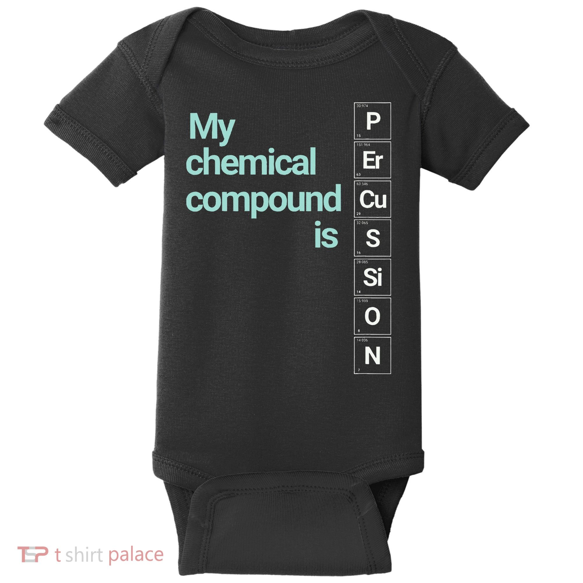Percussion Band Geek My Chemical Compound Baby Bodysuit