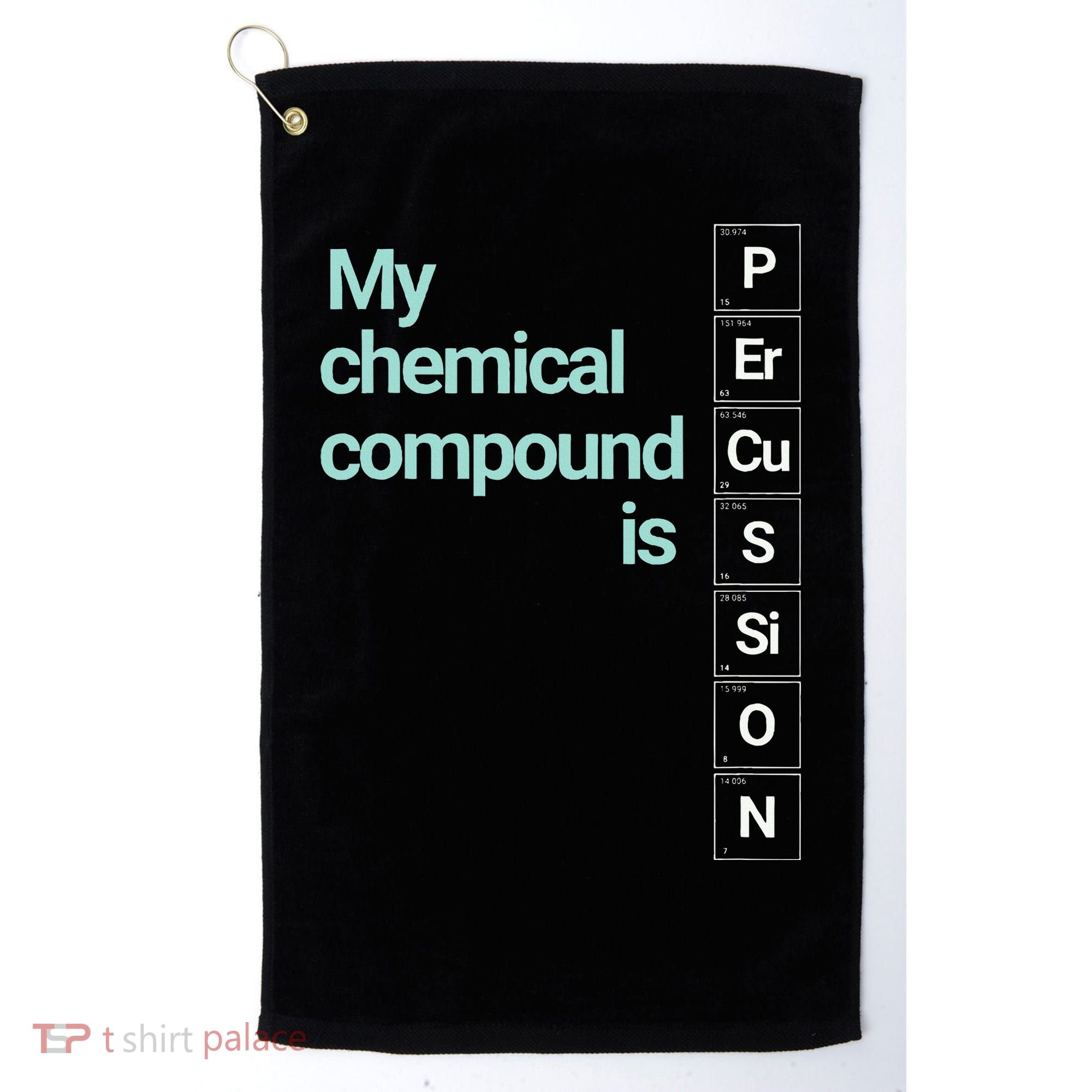 Percussion Band Geek My Chemical Compound Golf Towel