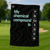 Percussion Band Geek My Chemical Compound Golf Towel thumb 1