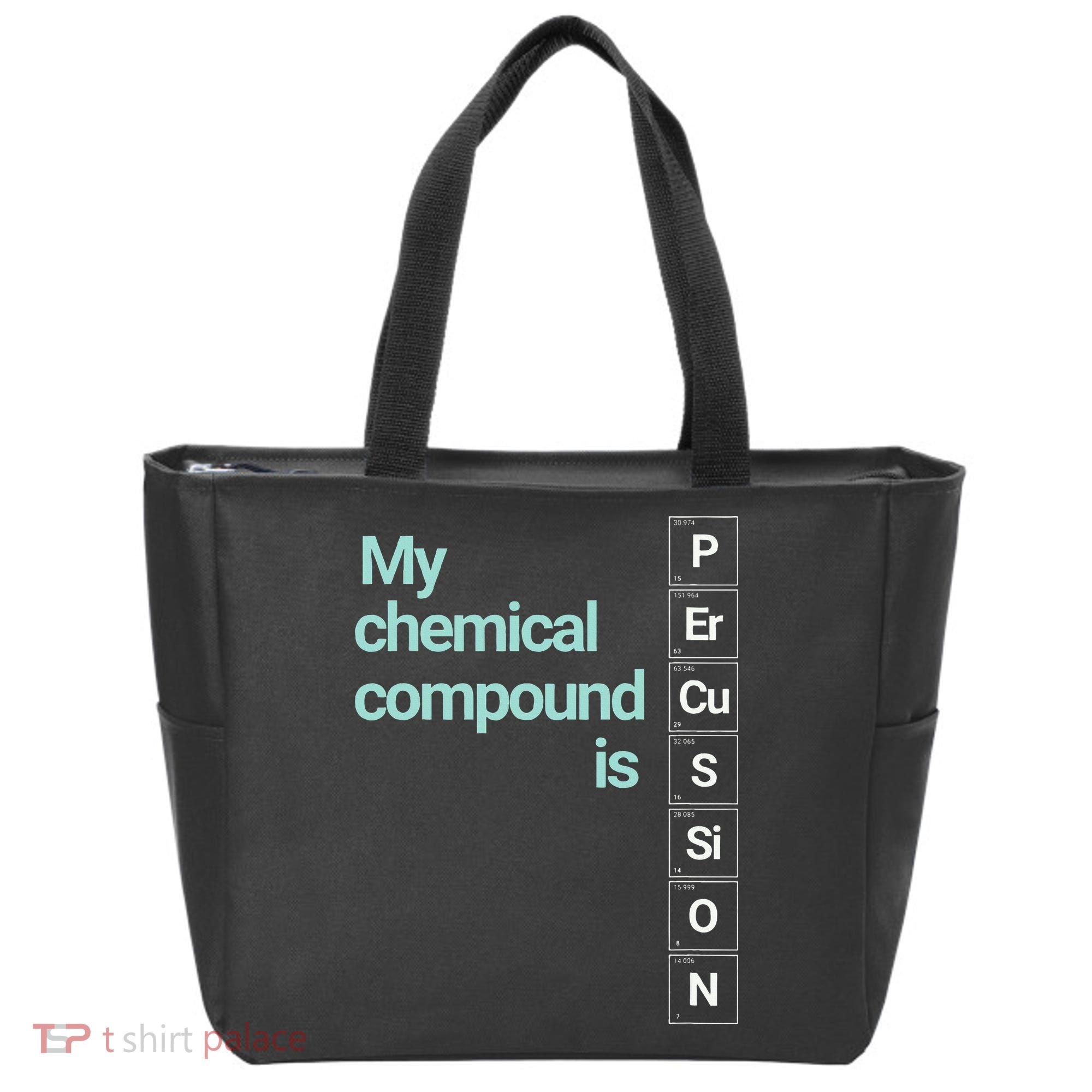 Percussion Band Geek My Chemical Compound Tote Bag