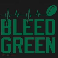 Bleed Green Football Team heart beat Coaster thumb 2