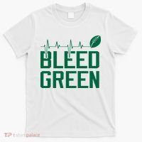Bleed Green Football Team heart beat T-Shirt thumb 0