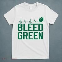 Bleed Green Football Team heart beat T-Shirt thumb 5