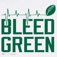 Bleed Green Football Team heart beat Ornament thumb 1