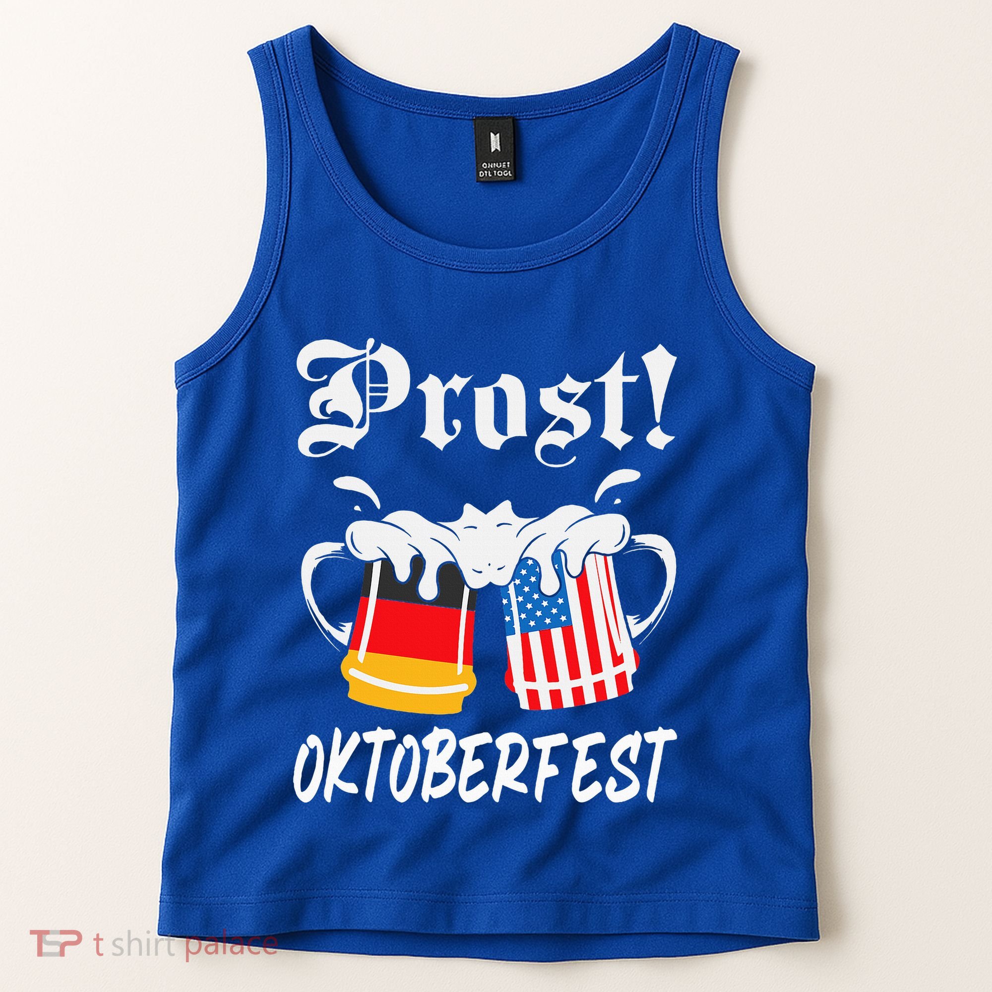 Prost Beer German American Oktoberfest Octoberfest Bier Tank Top