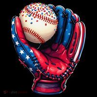 Patriotic Baseball Glove Drip Ice Cream Sprinkles 4th July Coffee Mug thumb 5