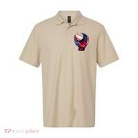 Patriotic Baseball Glove Drip Ice Cream Sprinkles 4th July Polo thumb 0