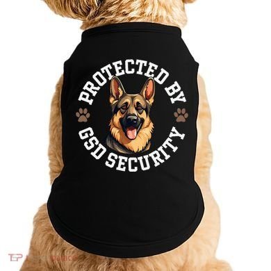 Protected By Gsd Security German Shepherd Dog Doggie Tank