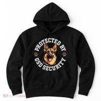 Protected By Gsd Security German Shepherd Dog Hoodie thumb 0