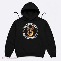Protected By Gsd Security German Shepherd Dog Hoodie thumb 0