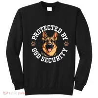 Protected By Gsd Security German Shepherd Dog Sweatshirt thumb 0