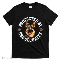 Protected By Gsd Security German Shepherd Dog T-Shirt thumb 0