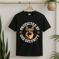 Protected By Gsd Security German Shepherd Dog T-Shirt thumb 2