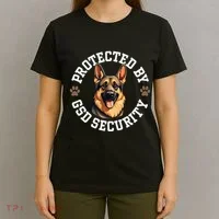 Protected By Gsd Security German Shepherd Dog T-Shirt thumb 4