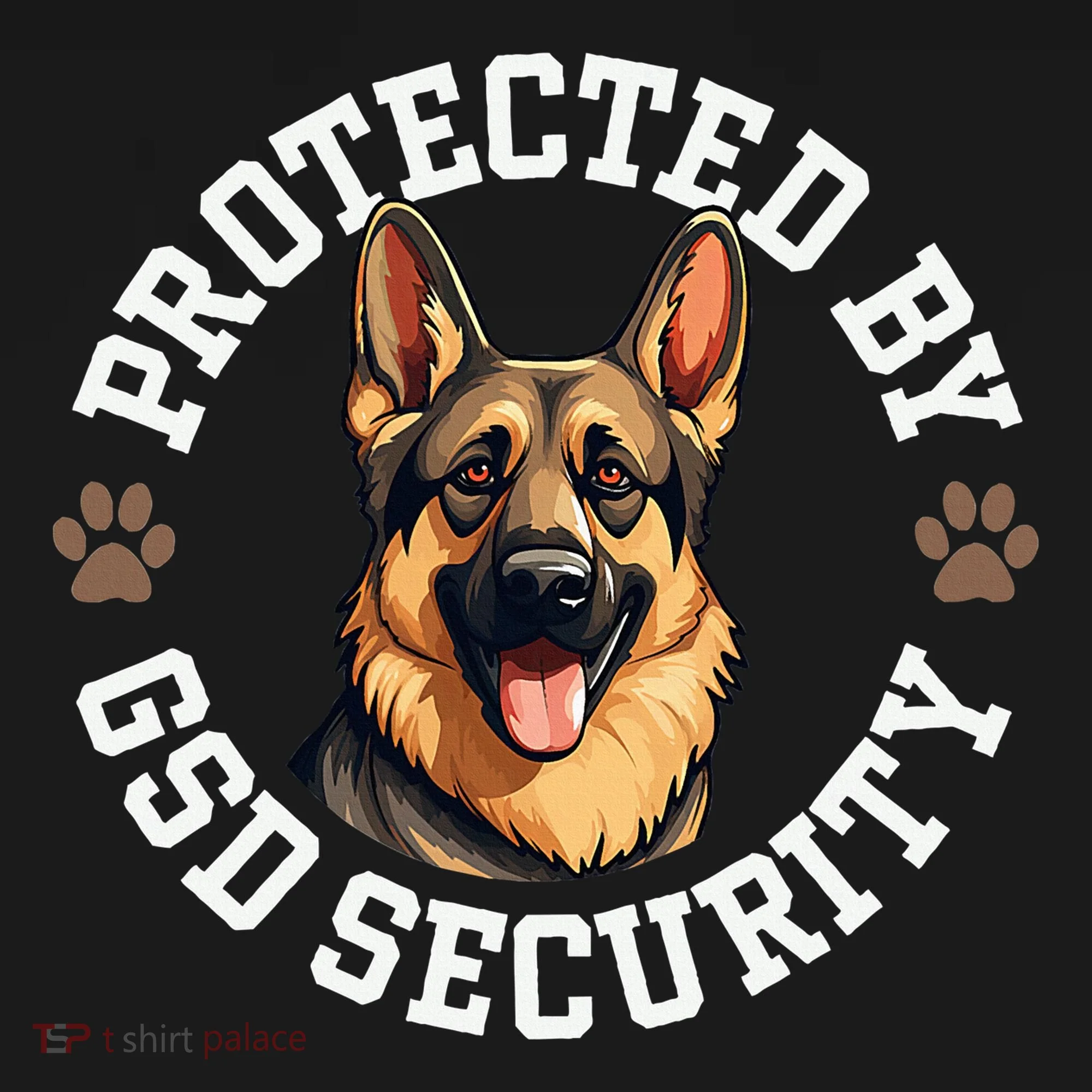Protected By Gsd Security German Shepherd Dog Bucket Hat
