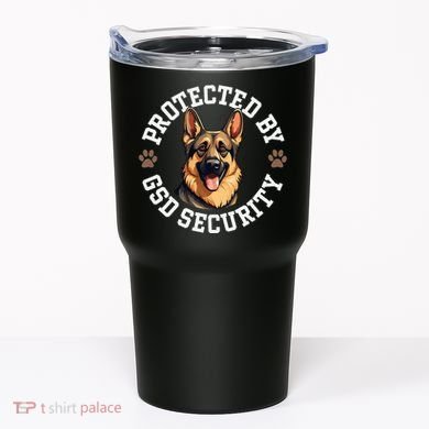 Protected By Gsd Security German Shepherd Dog Tumbler