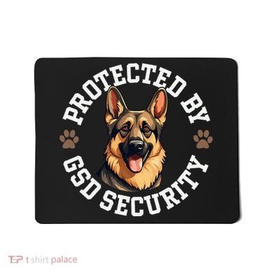 Protected By Gsd Security German Shepherd Dog Mousepad
