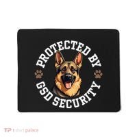 Protected By Gsd Security German Shepherd Dog Mousepad thumb 0