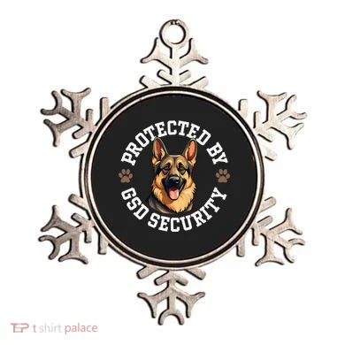 Protected By Gsd Security German Shepherd Dog Ornament