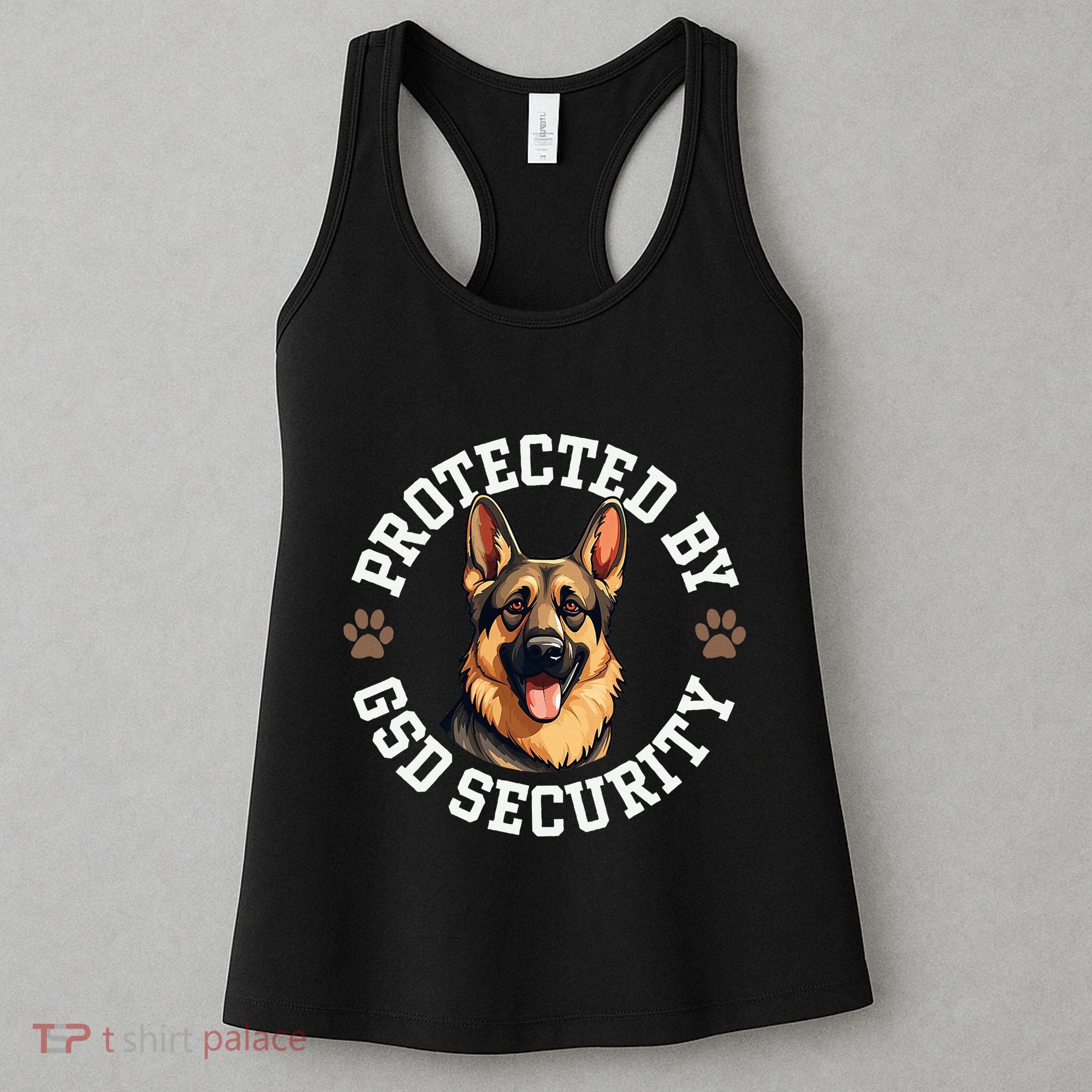 Protected By Gsd Security German Shepherd Dog Women's Tank Top