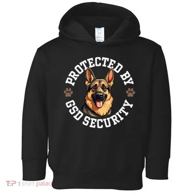 Protected By Gsd Security German Shepherd Dog Toddler Hoodie