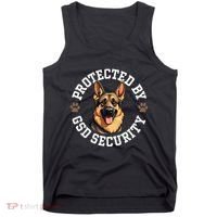 Protected By Gsd Security German Shepherd Dog Tank Top thumb 0