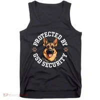 Protected By Gsd Security German Shepherd Dog Tank Top thumb 0
