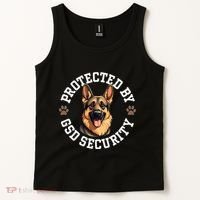 Protected By Gsd Security German Shepherd Dog Tank Top thumb 2