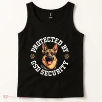 Protected By Gsd Security German Shepherd Dog Tank Top thumb 2