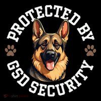 Protected By Gsd Security German Shepherd Dog Women's Long Sleeve Shirt thumb 2