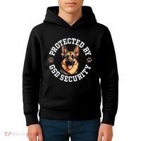 Protected By Gsd Security German Shepherd Dog Kids Hoodie thumb 4
