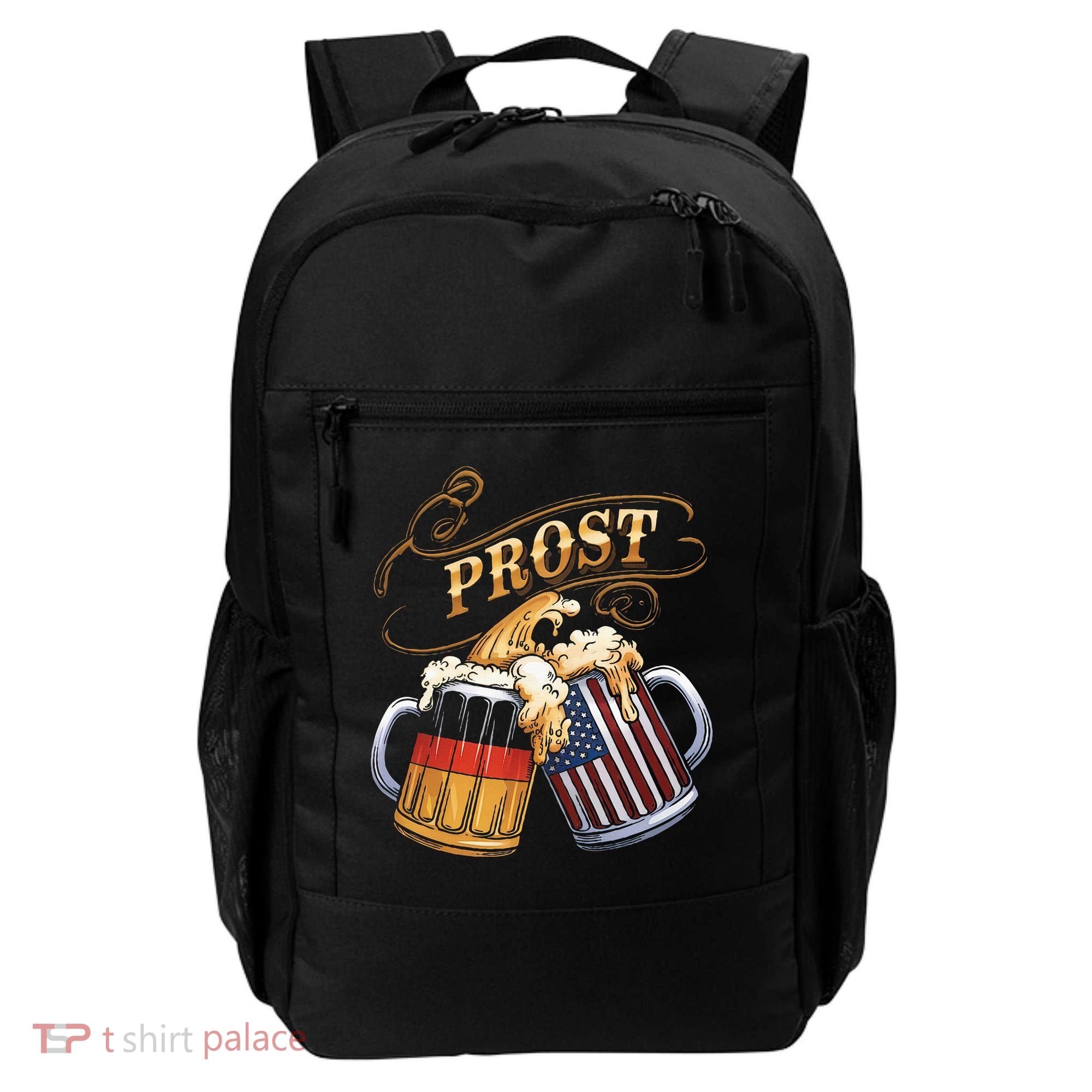 Prost Beer German American Flag Oktoberfest Backpack