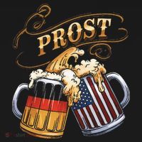 Prost Beer German American Flag Oktoberfest Backpack thumb 2