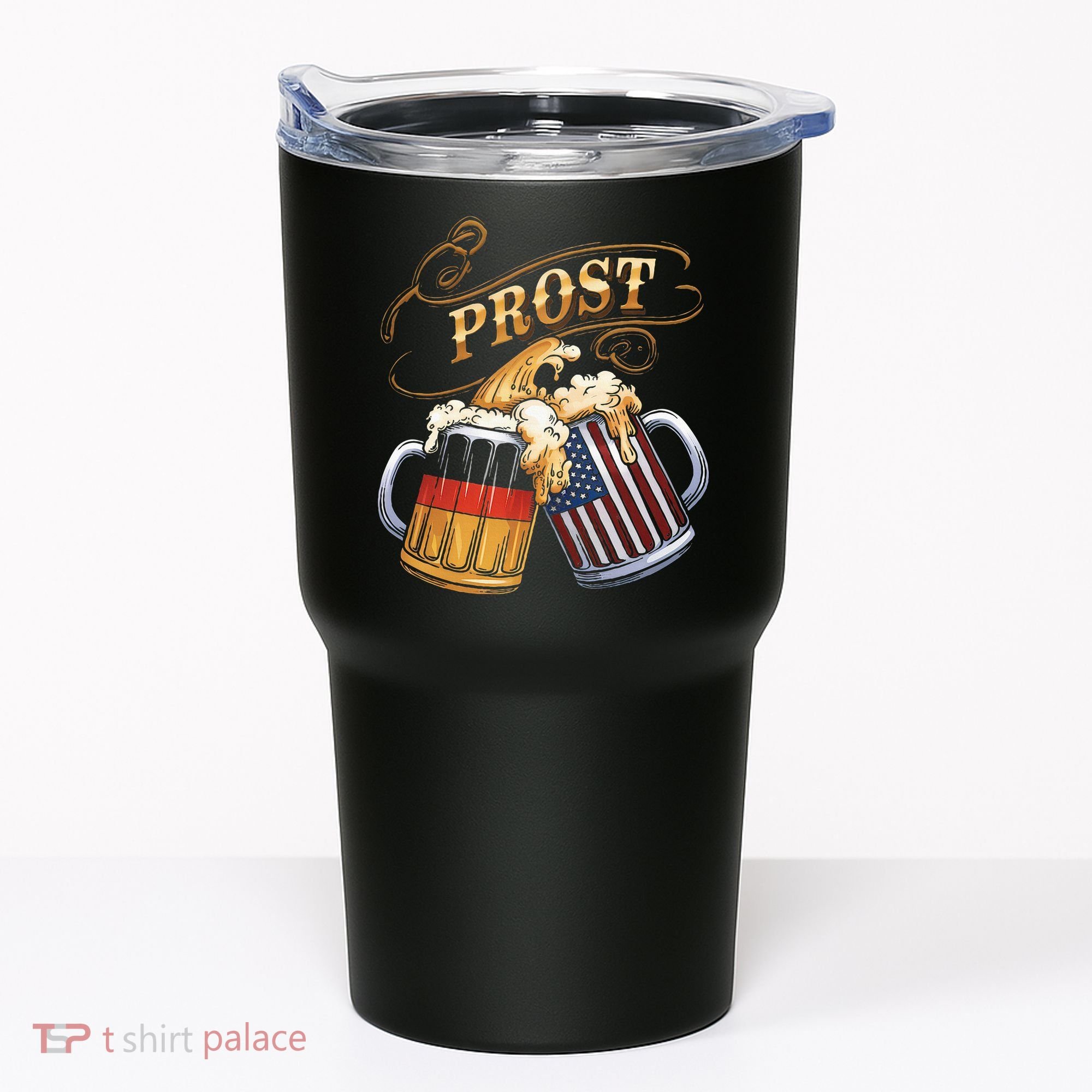 Prost Beer German American Flag Oktoberfest Tumbler