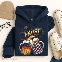 Prost Beer German American Flag Oktoberfest Hoodie thumb 4