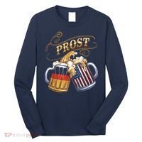Prost Beer German American Flag Oktoberfest Long Sleeve Shirt thumb 0