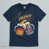 Prost Beer German American Flag Oktoberfest T-Shirt thumb 5