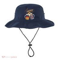 Prost Beer German American Flag Oktoberfest Bucket Hat thumb 0