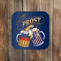 Prost Beer German American Flag Oktoberfest Coaster thumb 0