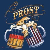 Prost Beer German American Flag Oktoberfest Women's Tank Top thumb 5