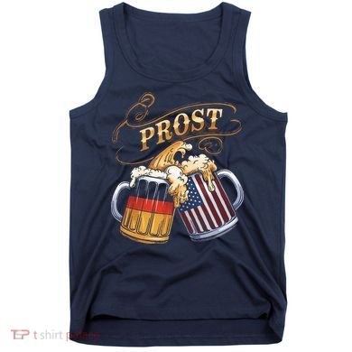 Prost Beer German American Flag Oktoberfest Tank Top