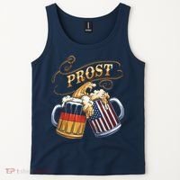 Prost Beer German American Flag Oktoberfest Tank Top thumb 2